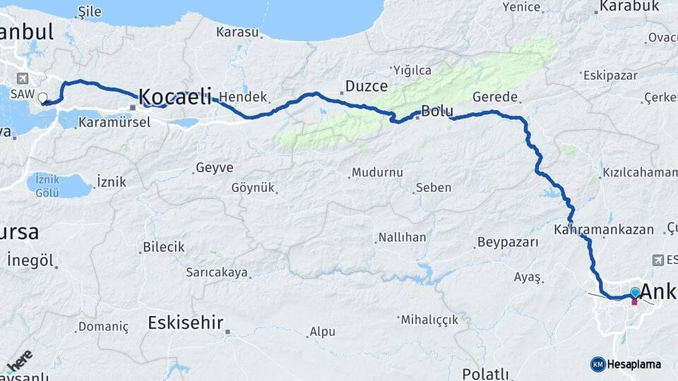 Ankara Altındağ Gebze Kocaeli Arası Kaç Saat? Yol Haritası, Yakıt, Rota ve Mesafe Hesaplama Ankara Altındağ Gebze Kocaeli Arası Kaç Km? Kaç Saat? Yol Haritası