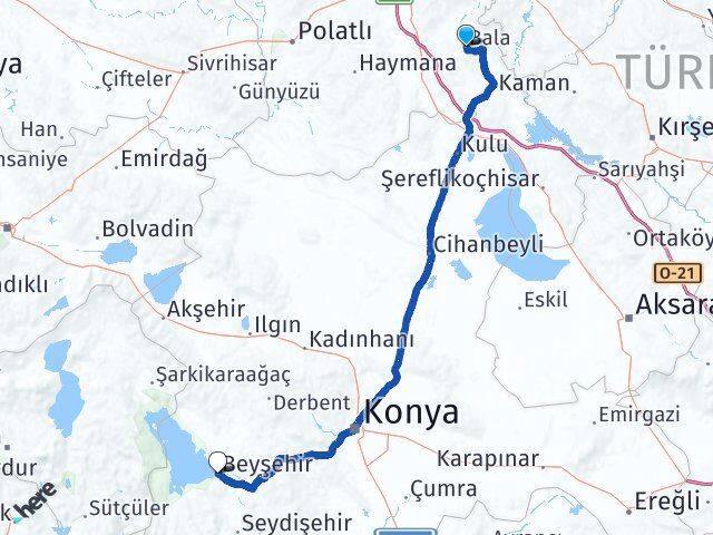 Ankara Bala Beyşehir Konya Arası Kaç Saat? Yol Haritası, Yakıt, Rota ve Mesafe Hesaplama Ankara Bala Beyşehir Konya Arası Kaç Km? Kaç Saat? Yol Haritası