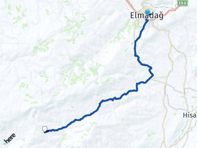 Ankara Elmadağ Akçaali Elmadağ Arası Kaç Km - Yol Haritası