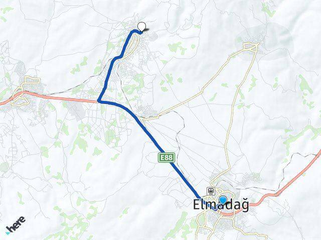 Ankara Elmadağ Hasanoğlan Havuzbaşı Elmadağ Arası Kaç Km - Yol Haritası