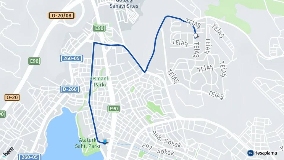 Ankara Gölbaşı Eymir Gölbaşı Arası Kaç Km - Yol Haritası