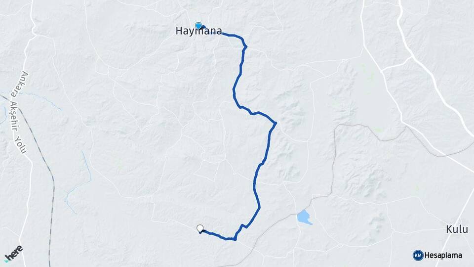 Ankara Haymana Tepeköy Haymana Arası Kaç Km - Yol Haritası