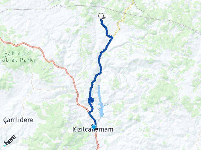 Ankara Kızılcahamam Hıdırlar Kızılcahamam Arası Kaç Km - Yol Haritası