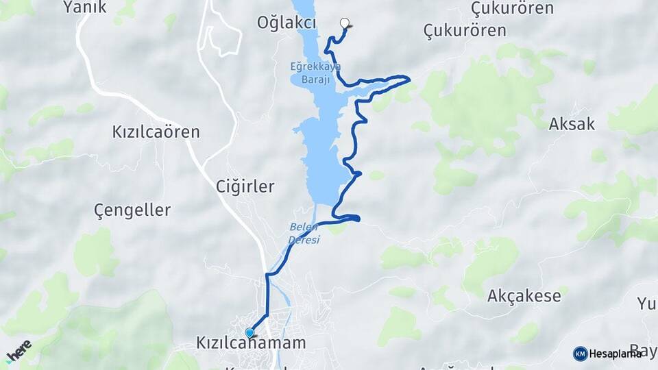 Ankara Kızılcahamam Saray Kızılcahamam Arası Kaç Km - Yol Haritası