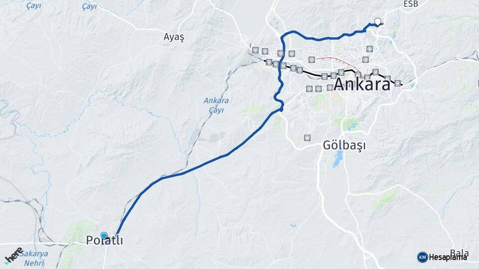 Ankara Polatlı Pursaklar Arası Kaç Km? Arası Kaç Saat? Nerede Yol Haritası Yakıt, Rota ve Mesafe Hesaplama Ankara Polatlı Pursaklar Arası Kaç Km? Arası Kaç Km Saat? Nerede Yol Haritası Yakıt, Rota ve Mesafe Hesaplama