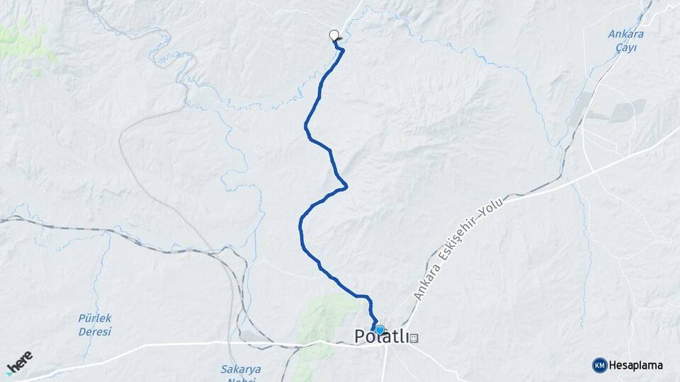Ankara Polatlı Sarıoba Polatlı Arası Kaç Km - Yol Haritası