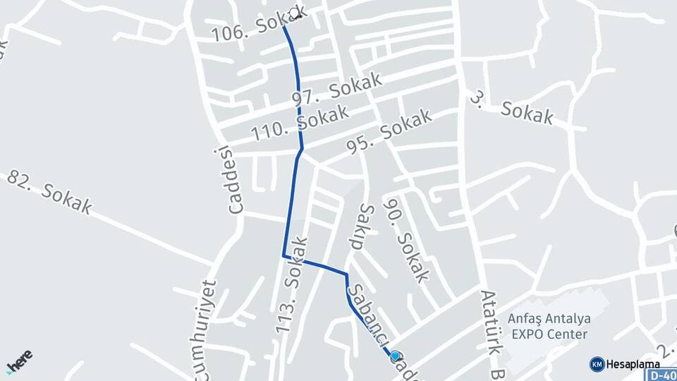 Antalya Aksu Pınarlı Aksu Arası Kaç Km - Yol Haritası