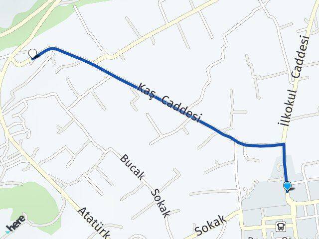 Antalya Demre Karabucak Demre Arası Kaç Km - Yol Haritası