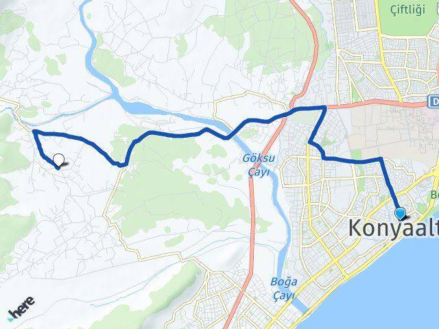 Antalya Konyaaltı Karatepe Konyaaltı Arası Kaç Km - Yol Haritası