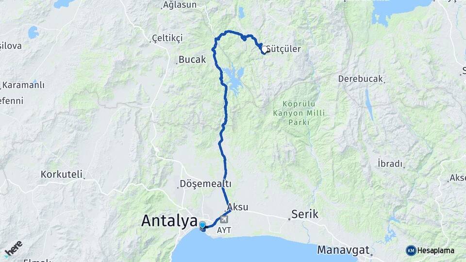 Antalya Sütçüler Isparta Arası Kaç Saat? Yol Haritası, Yakıt, Rota ve Mesafe Hesaplama Antalya Sütçüler Isparta Arası Kaç Km? Kaç Saat? Yol Haritası