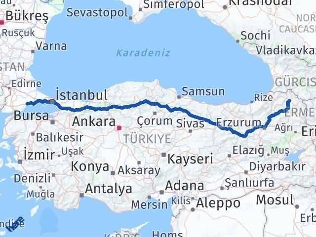 Ardahan Süleymanpaşa Tekirdağ Arası Kaç Saat? Yol Haritası, Yakıt, Rota ve Mesafe Hesaplama Ardahan Süleymanpaşa Tekirdağ Arası Kaç Km? Kaç Saat? Yol Haritası