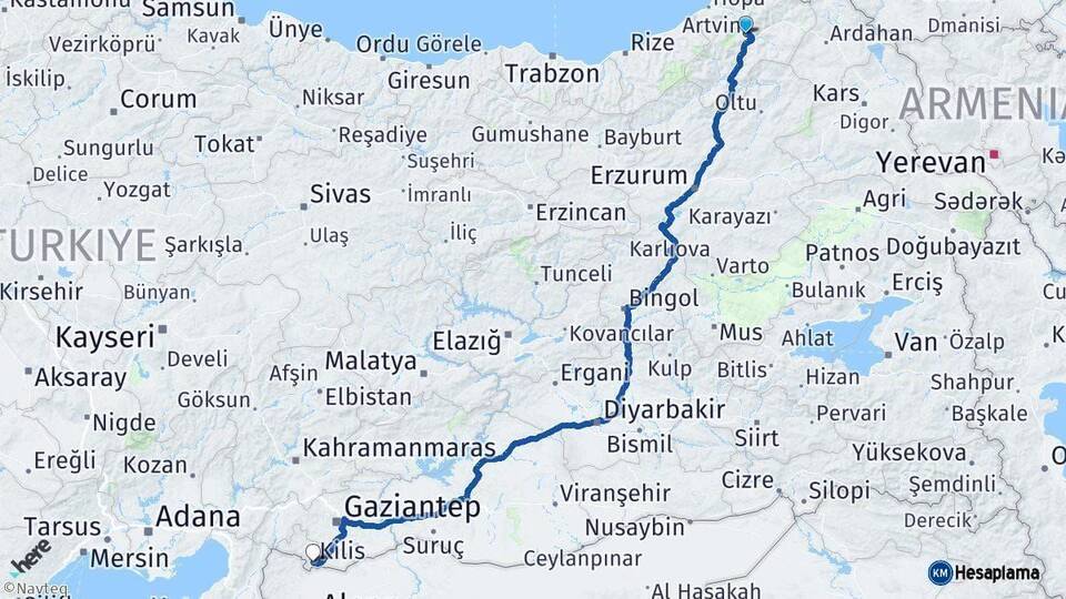Artvin Kilis Arası Kaç Km - Kaç Saat? Arası Kaç Saat? Nerede Yol Haritası Yakıt, Rota ve Mesafe Hesaplama Artvin Kilis Arası Kaç Km - Kaç Saat? Arası Kaç Km Saat? Nerede Yol Haritası Yakıt, Rota ve Mesafe Hesaplama