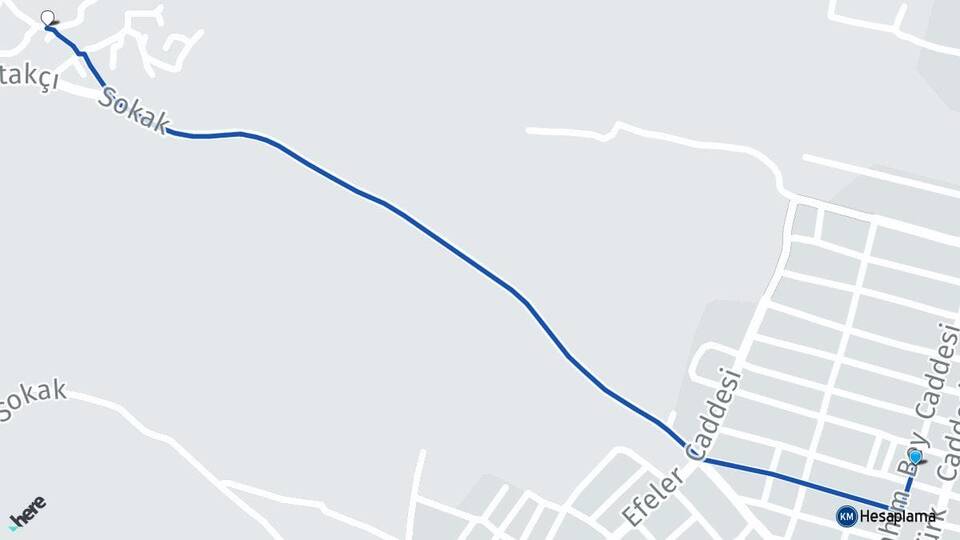 Aydın Buharkent Ortakçı Buharkent Arası Kaç Km - Yol Haritası