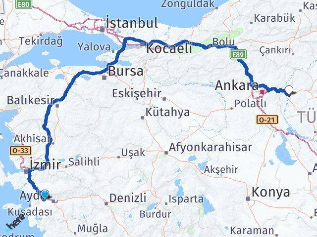 Aydın Germencik Kırıkkale Arası Kaç Saat? Yol Haritası, Yakıt, Rota ve Mesafe Hesaplama Aydın Germencik Kırıkkale Arası Kaç Km? Kaç Saat? Yol Haritası