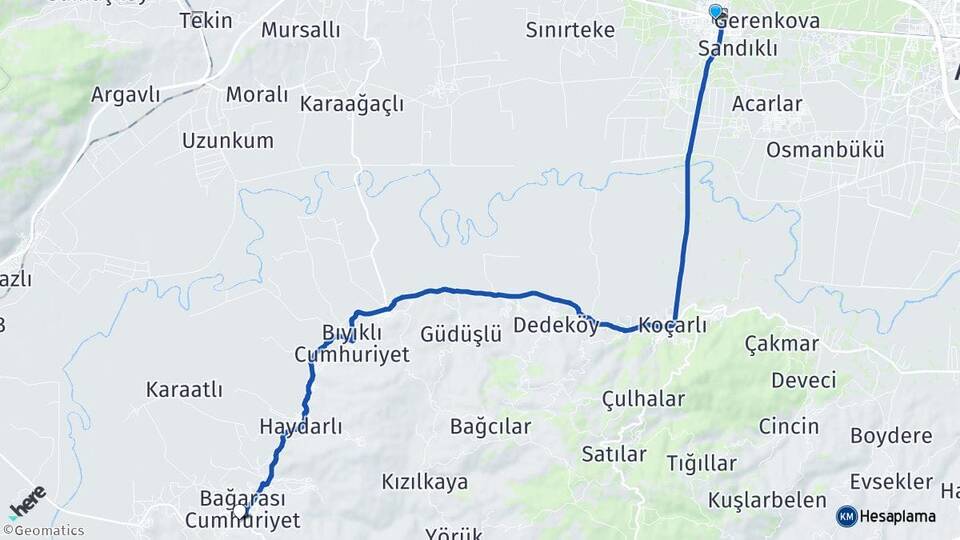 Aydın İncirliova Bağarası Söke Arası Kaç Km - Yol Haritası