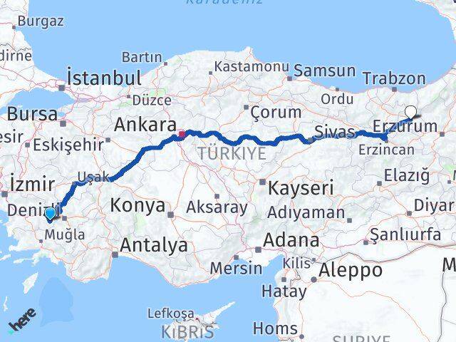Aydın Karacasu Bayburt Arası Kaç Km - Yol Haritası