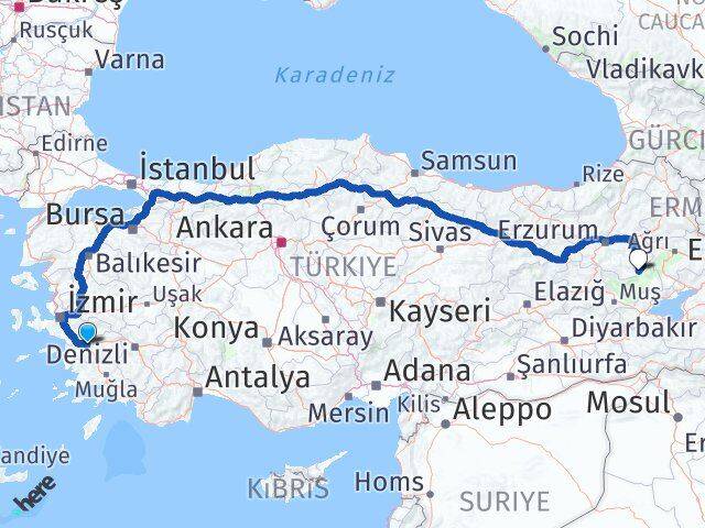 Aydın Karaçoban Erzurum Arası Kaç Km - Yol Haritası