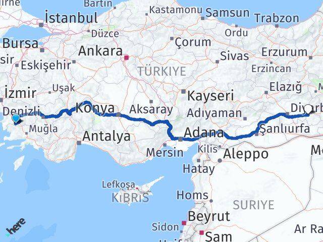 Aydın Karpuzlu Batman Arası Kaç Saat? Yol Haritası, Yakıt, Rota ve Mesafe Hesaplama Aydın Karpuzlu Batman Arası Kaç Km? Kaç Saat? Yol Haritası