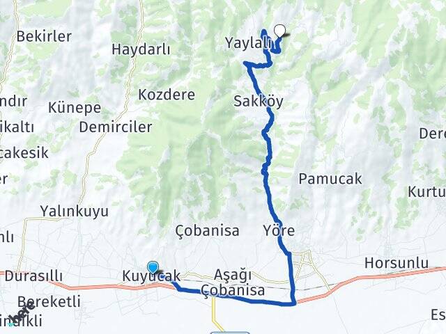 Aydın Kuyucak Ören Kuyucak Arası Kaç Km - Yol Haritası