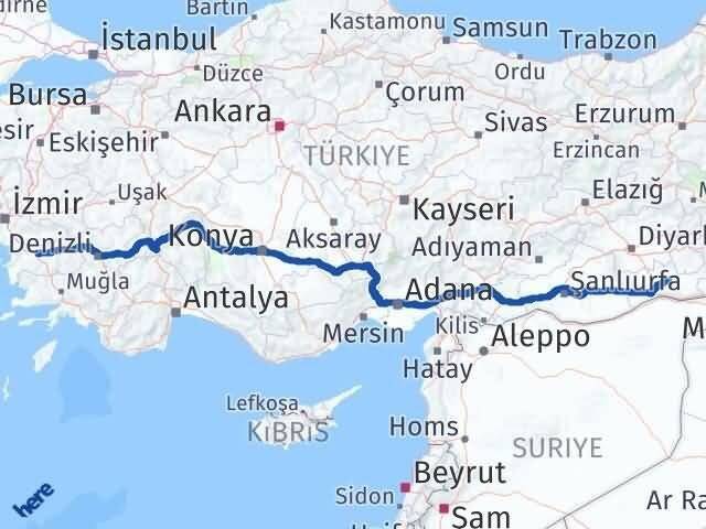 Aydın Ömerli Mardin Arası Kaç Km - Yol Haritası