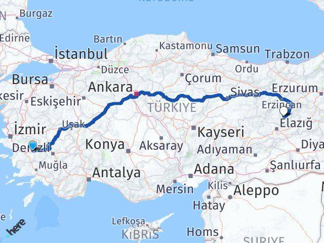 Aydın Sultanhisar Tunceli Arası Kaç Km - Yol Haritası