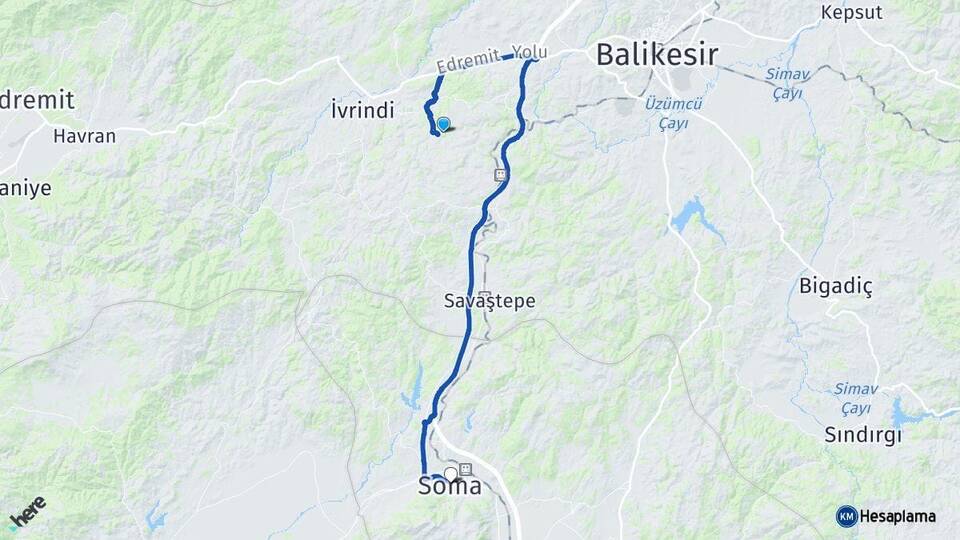 Balıkesir Altıeylül Soma Manisa Arası Kaç Km - Yol Haritası