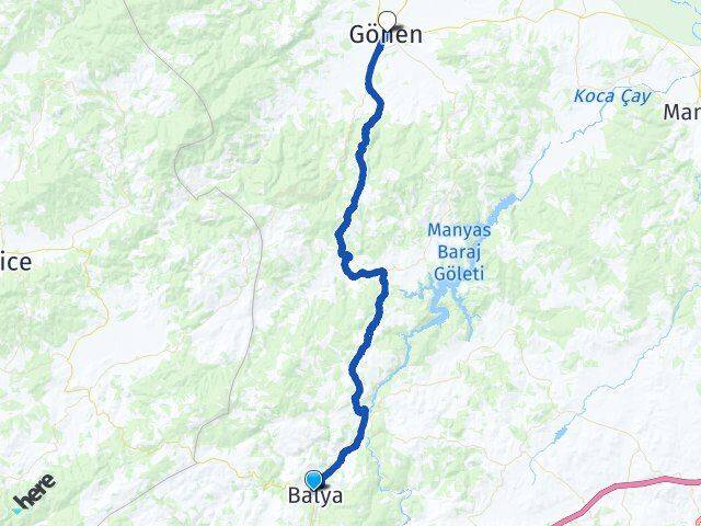 Balıkesir Balya Gönen Arası Kaç Km - Yol Haritası