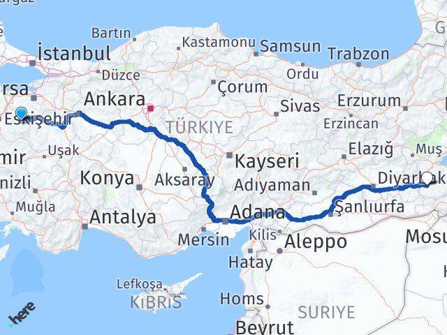 Balıkesir Dursunbey Siirt Arası Kaç Km - Yol Haritası