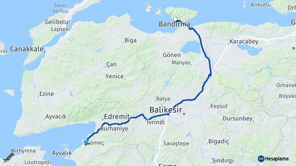 Balıkesir Gömeç Erdek Arası Kaç Km? Arası Kaç Saat? Nerede Yol Haritası Yakıt, Rota ve Mesafe Hesaplama Balıkesir Gömeç Erdek Arası Kaç Km? Arası Kaç Km Saat? Nerede Yol Haritası Yakıt, Rota ve Mesafe Hesaplama