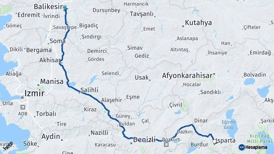 Balıkesir ile Isparta Arası Kaç Km? Kaç Saat? Arası Kaç Saat? Nerede Yol Haritası Yakıt, Rota ve Mesafe Hesaplama Balıkesir ile Isparta Arası Kaç Km? Kaç Saat? Arası Kaç Km Saat? Nerede Yol Haritası Yakıt, Rota ve Mesafe Hesaplama