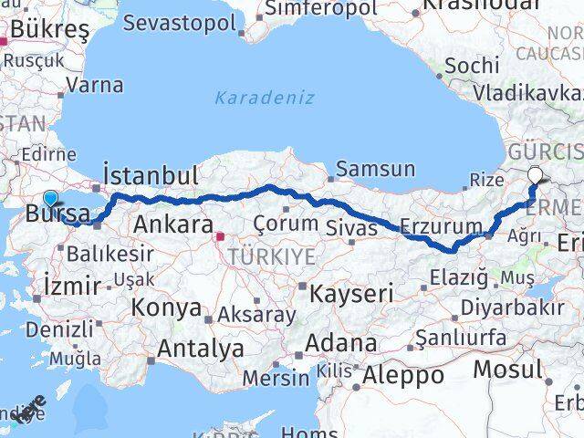 Balıkesir Marmara Ardahan Arası Kaç Km - Yol Haritası