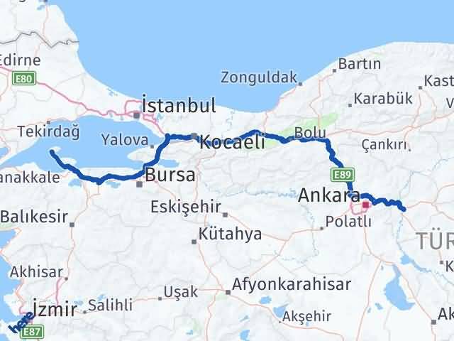 Balıkesir Marmara Kırıkkale Arası Kaç Km - Yol Haritası
