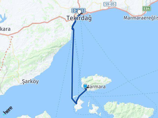 Balıkesir Marmara Tekirdağ Arası Kaç Km - Yol Haritası