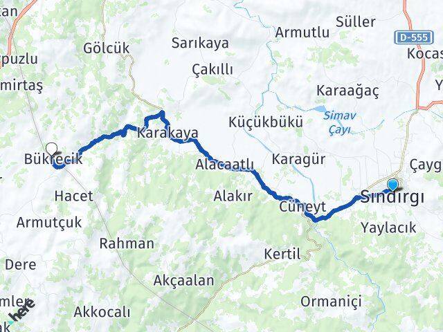 Balıkesir Sındırgı Bükrecik Sındırgı Arası Kaç Km - Yol Haritası