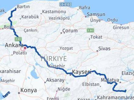 Bartın Sincik Adıyaman Arası Kaç Km - Yol Haritası