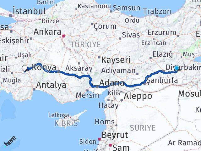 Batman Başmakçı Afyonkarahisar Arası Kaç Km - Yol Haritası