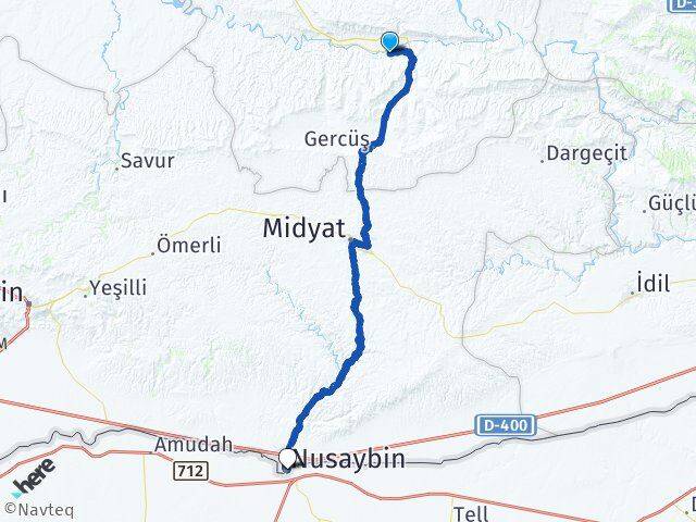 Batman Hasankeyf Nusaybin Mardin Arası Kaç Km - Yol Haritası