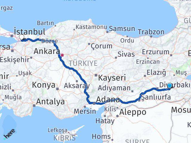 Batman Körfez Kocaeli Arası Kaç Km - Yol Haritası