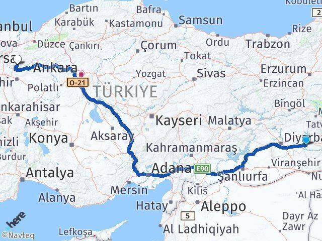 Batman Yenipazar Bilecik Arası Kaç Km - Yol Haritası