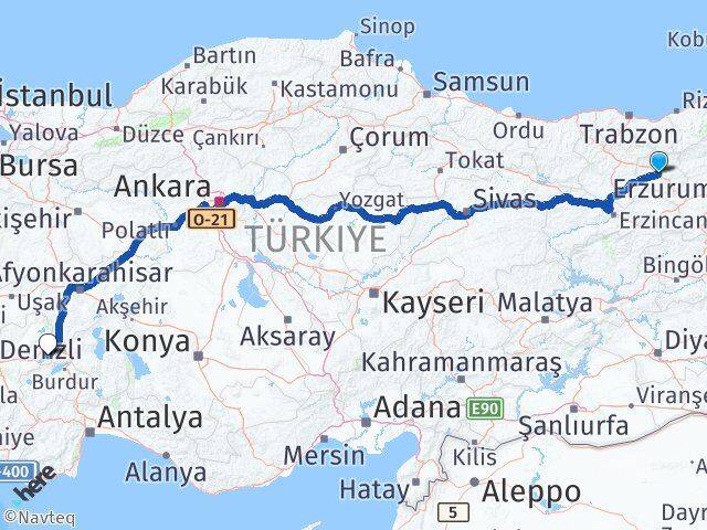 Bayburt Başmakçı Afyonkarahisar Arası Kaç Km - Yol Haritası
