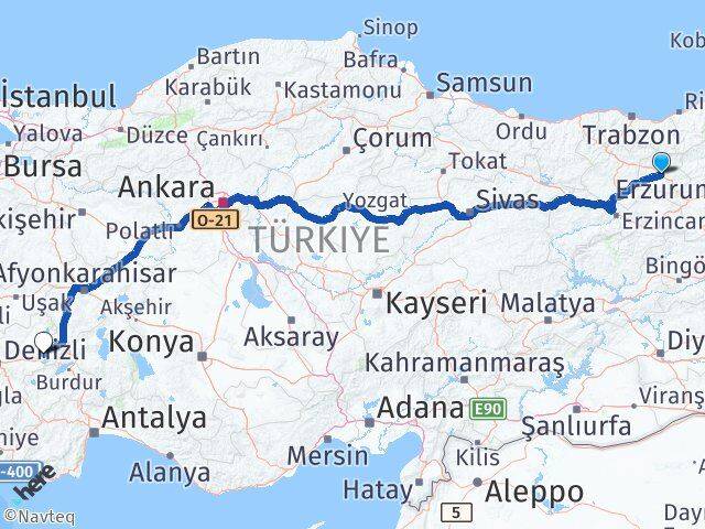 Bayburt Dazkırı Afyonkarahisar Arası Kaç Km - Yol Haritası