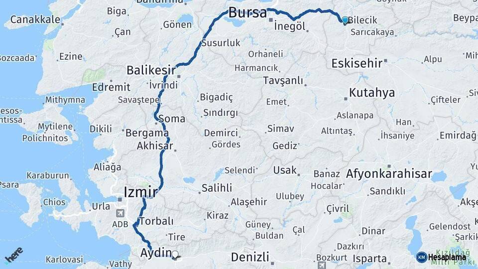 Bilecik Aydın Arası Kaç Km - Kaç Saat? Arası Kaç Saat? Nerede Yol Haritası Yakıt, Rota ve Mesafe Hesaplama Bilecik Aydın Arası Kaç Km - Kaç Saat? Arası Kaç Km Saat? Nerede Yol Haritası Yakıt, Rota ve Mesafe Hesaplama