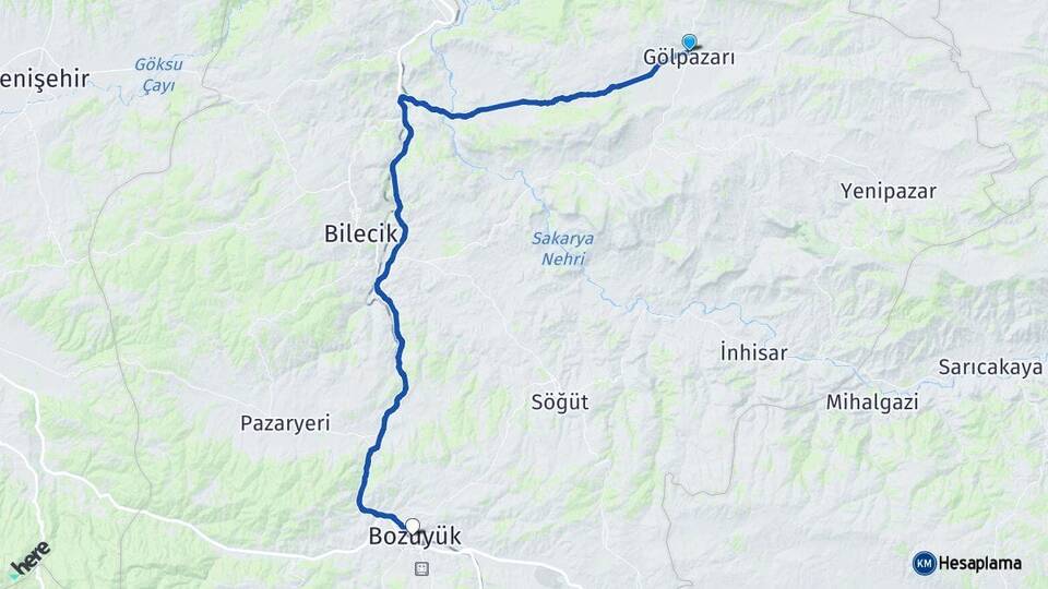 Bilecik Gölpazarı Bozüyük Arası Kaç Km? Arası Kaç Saat? Nerede Yol Haritası Yakıt, Rota ve Mesafe Hesaplama Bilecik Gölpazarı Bozüyük Arası Kaç Km? Arası Kaç Km Saat? Nerede Yol Haritası Yakıt, Rota ve Mesafe Hesaplama