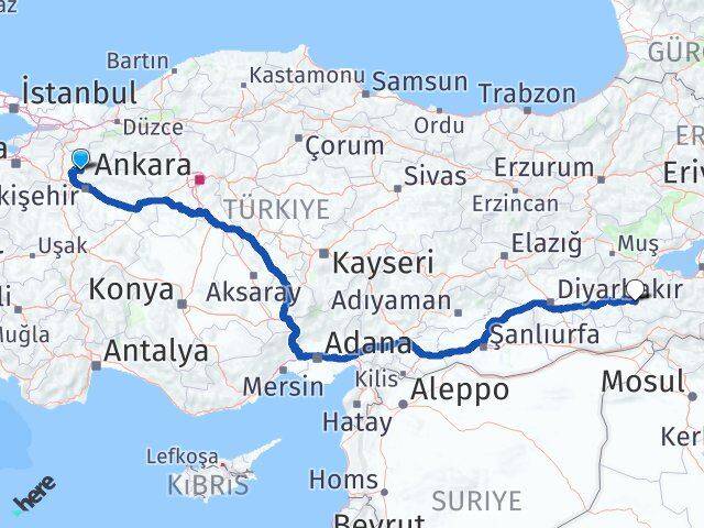 Bilecik İnhisar Siirt Arası Kaç Km - Yol Haritası