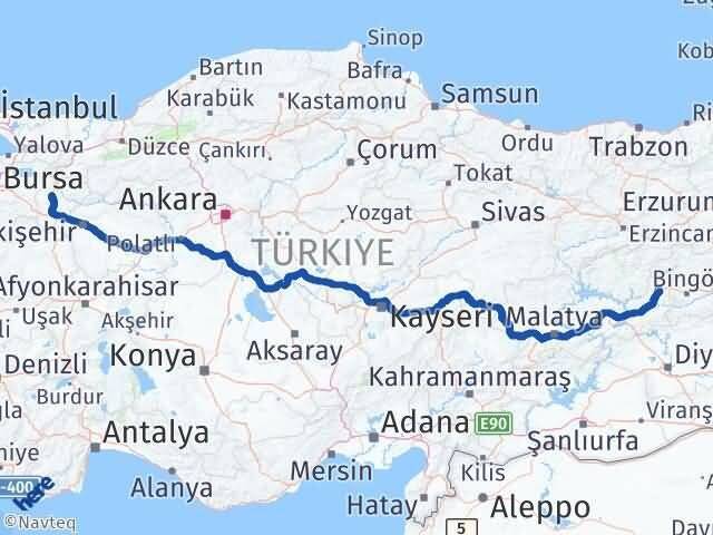 Bilecik Karakoçan Elazığ Arası Kaç Km - Yol Haritası