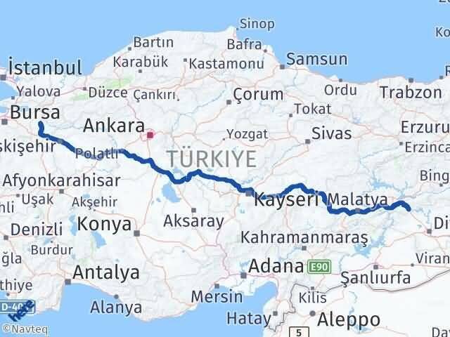 Bilecik Maden Elazığ Arası Kaç Km - Yol Haritası