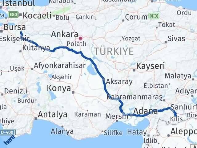 Bilecik Oğuzeli Gaziantep Arası Kaç Km - Yol Haritası