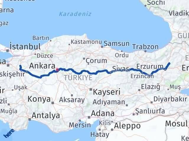 Bilecik Tortum Erzurum Arası Kaç Km - Yol Haritası