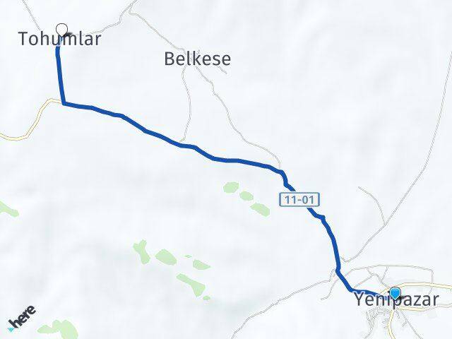 Bilecik Yenipazar Tohumlar Yenipazar Arası Kaç Km - Yol Haritası
