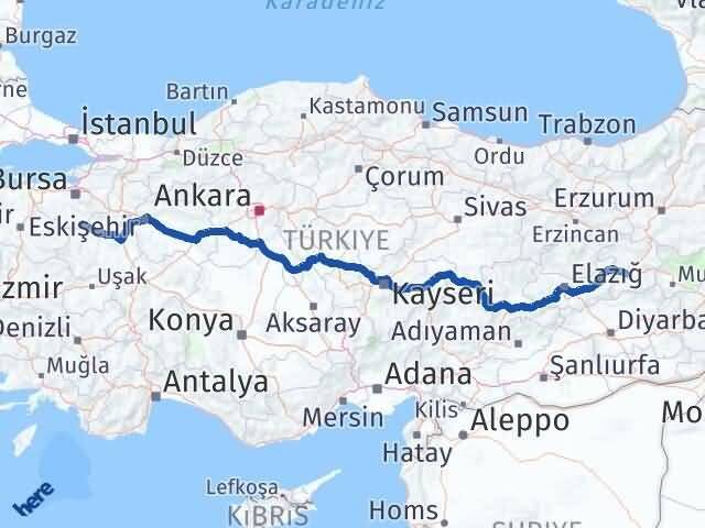Bingöl Harmancık Bursa Arası Kaç Km - Yol Haritası